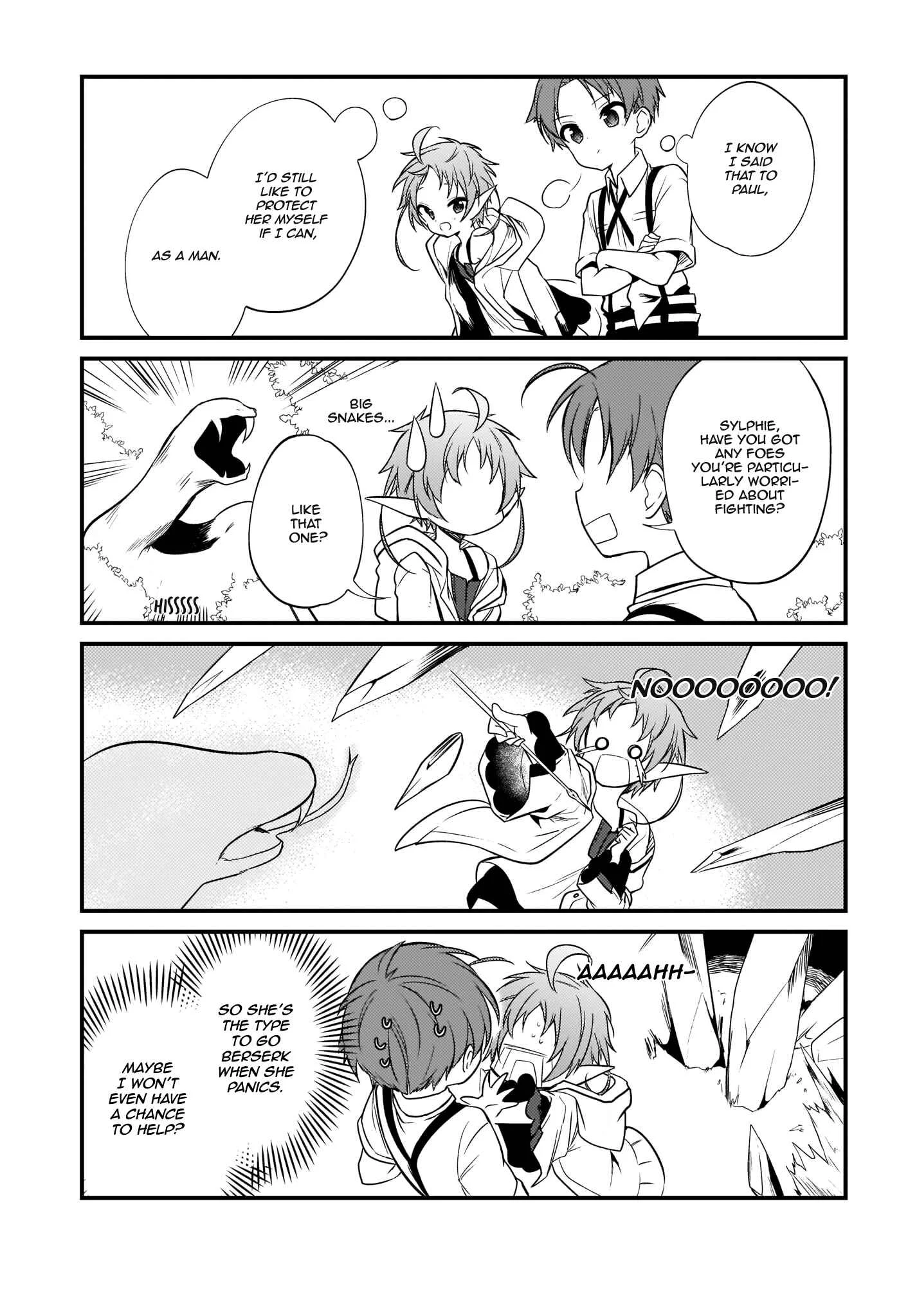 Mushoku Tensei ~4-koma ni Natte mo Honki Dasu~ Chapter 4 - Page 13