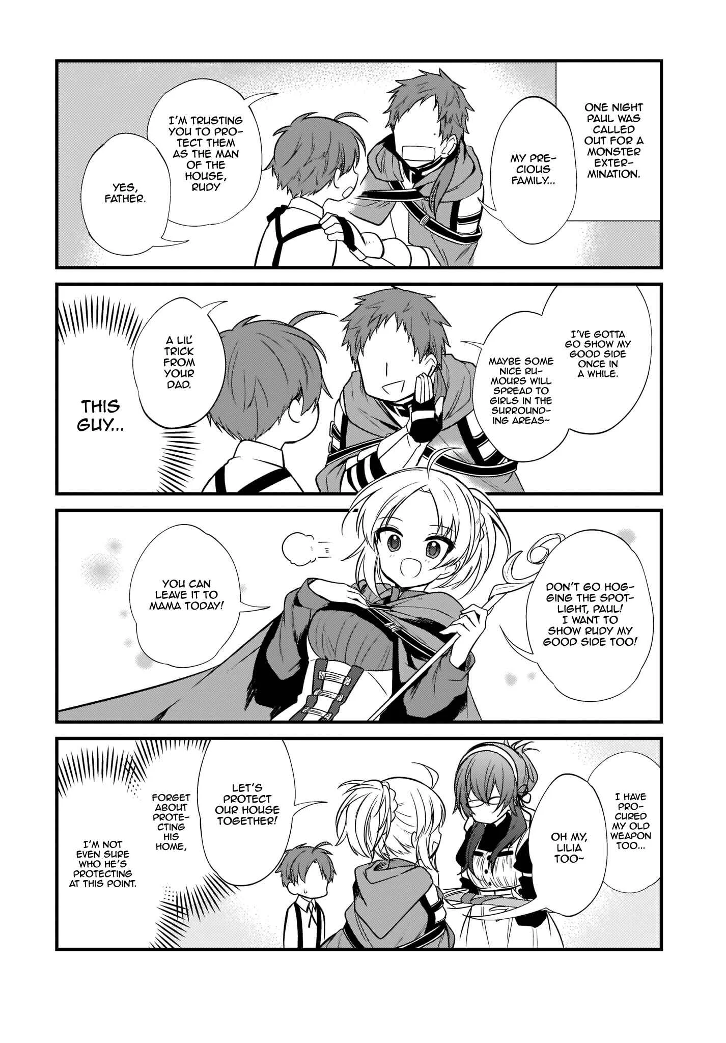 Mushoku Tensei ~4-koma ni Natte mo Honki Dasu~ Chapter 4 - Page 14