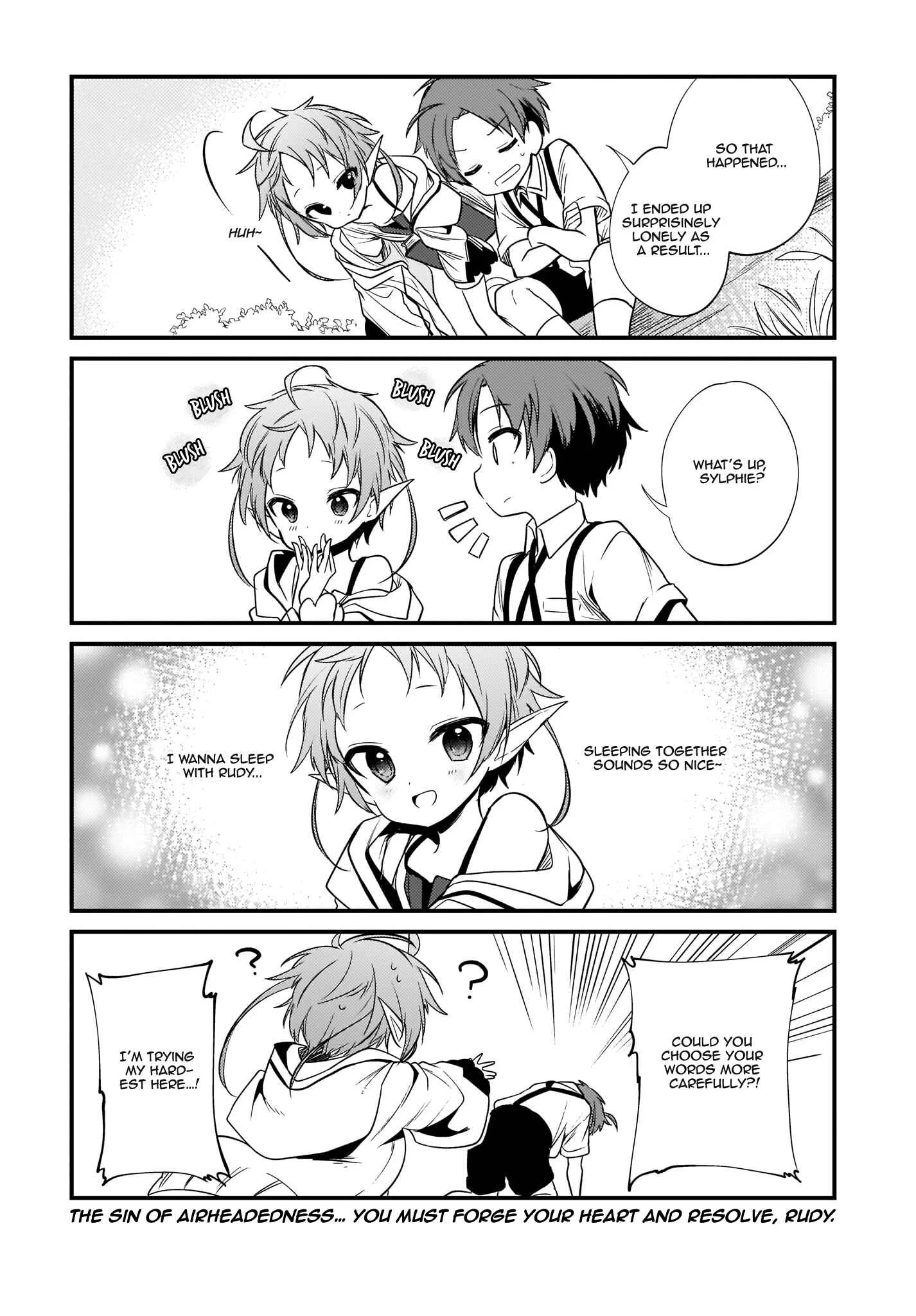 Mushoku Tensei ~4-koma ni Natte mo Honki Dasu~ Chapter 4 - Page 18