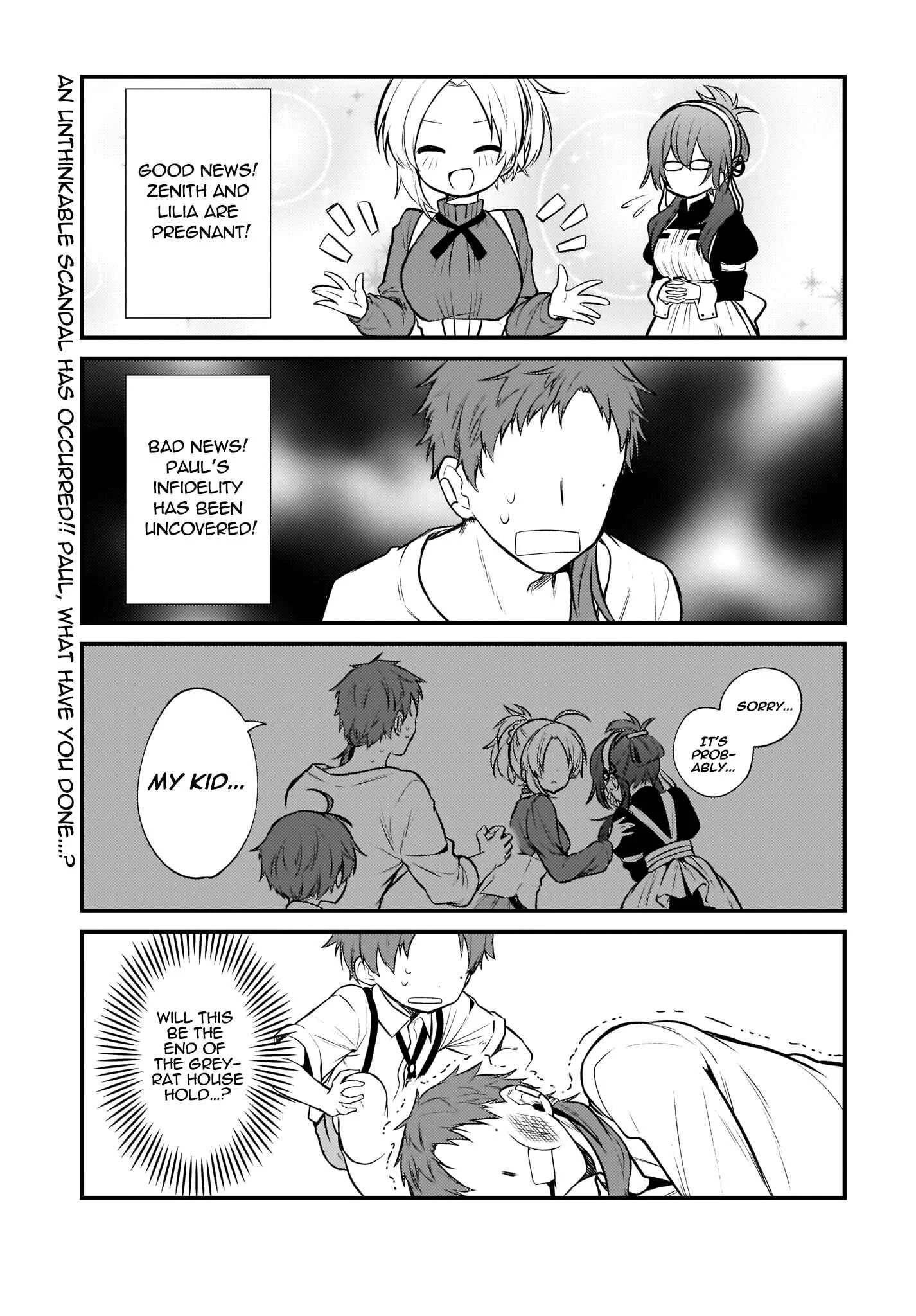 Mushoku Tensei ~4-koma ni Natte mo Honki Dasu~ Chapter 5 - Page 1