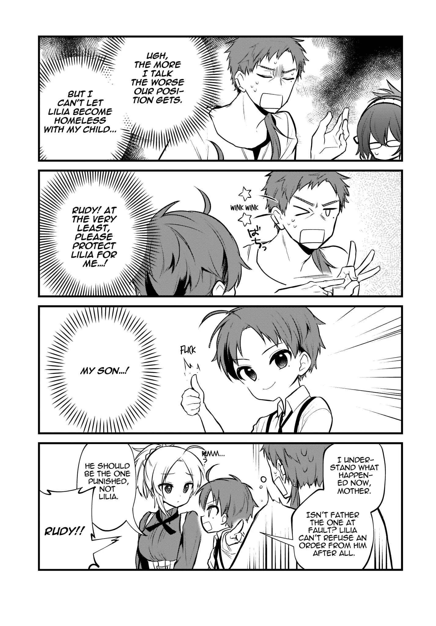 Mushoku Tensei ~4-koma ni Natte mo Honki Dasu~ Chapter 5 - Page 6