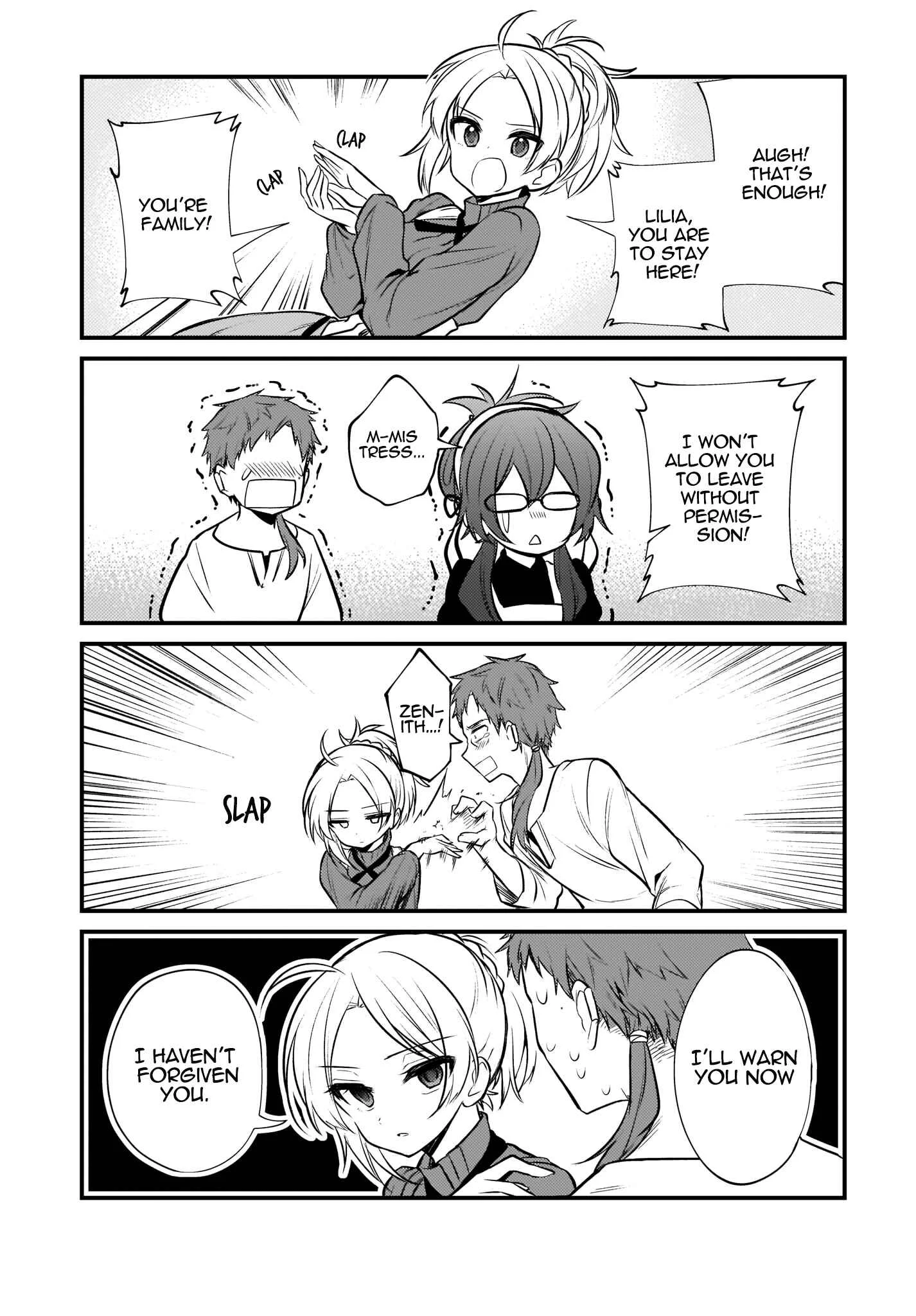 Mushoku Tensei ~4-koma ni Natte mo Honki Dasu~ Chapter 5 - Page 8