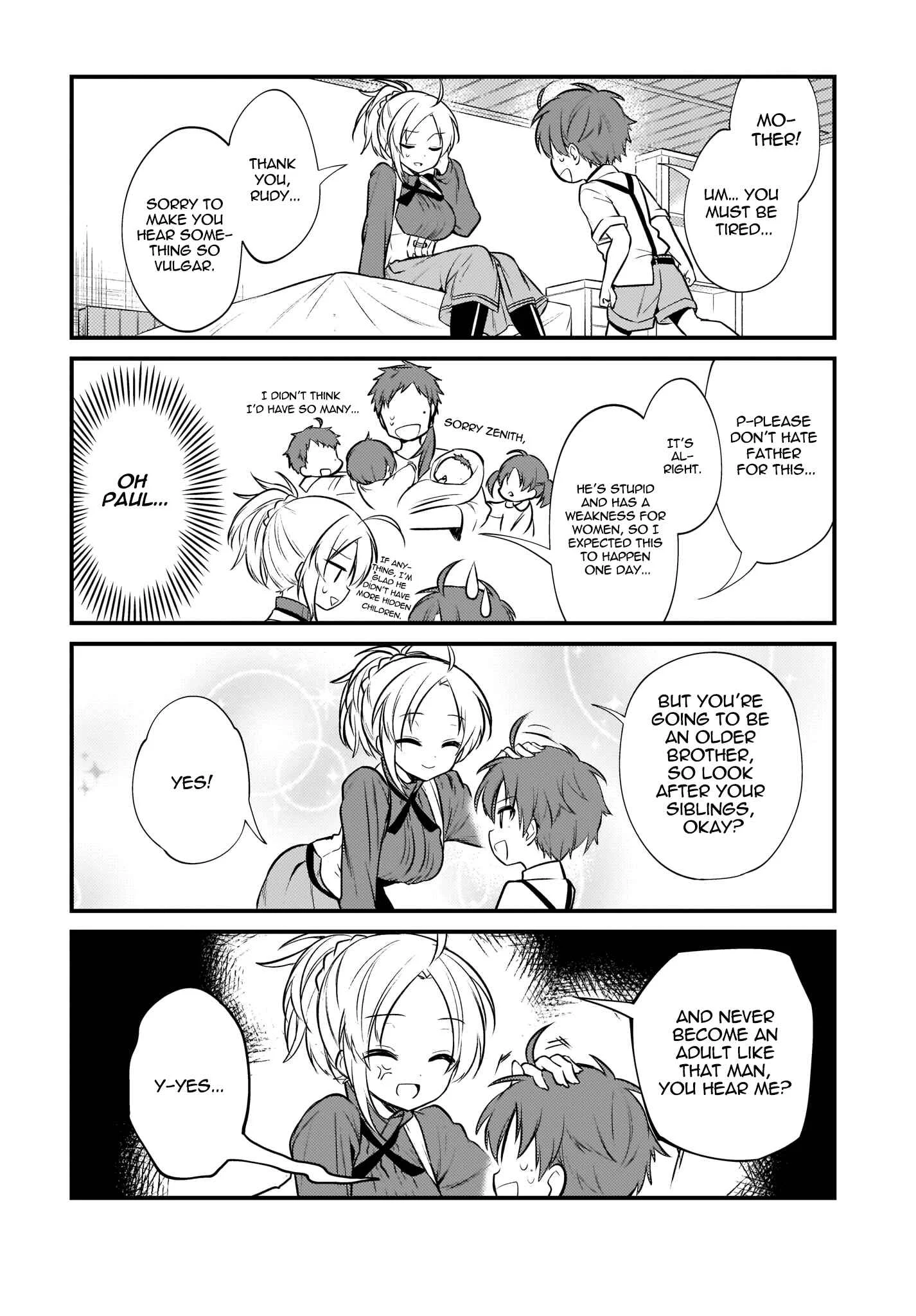 Mushoku Tensei ~4-koma ni Natte mo Honki Dasu~ Chapter 5 - Page 9