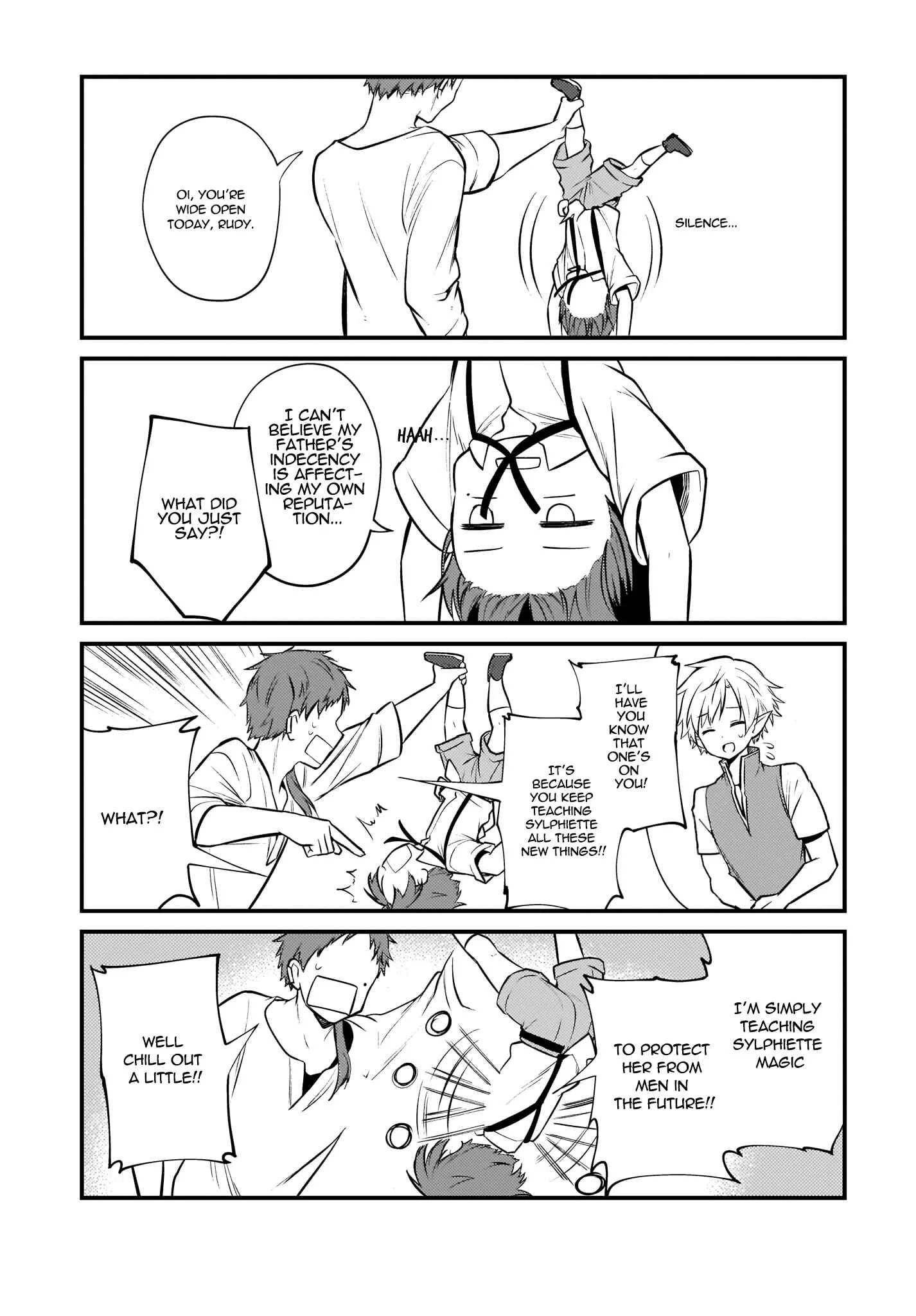 Mushoku Tensei ~4-koma ni Natte mo Honki Dasu~ Chapter 5 - Page 14