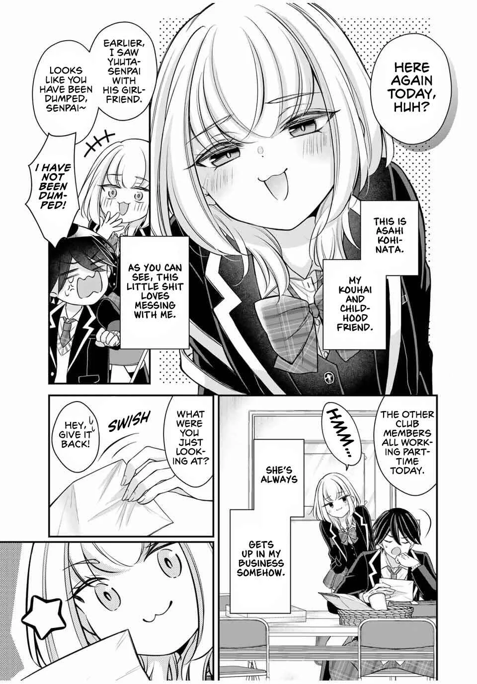 Namaiki Asahi-chan wo Wakarasetai Chapter 2: Senpai, You Idiot - Page 3