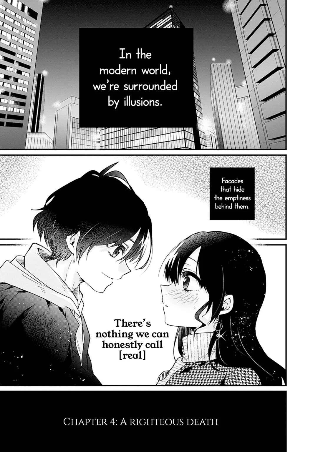 Nanimo Shiranai kedo, Kimi ga Suki. Chapter 4: A Righteous Death - Page 1