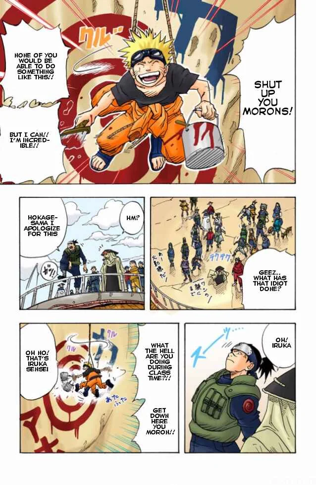 Naruto (Official Colored) Chapter 1: Naruto Uzumaki!! - Page 7
