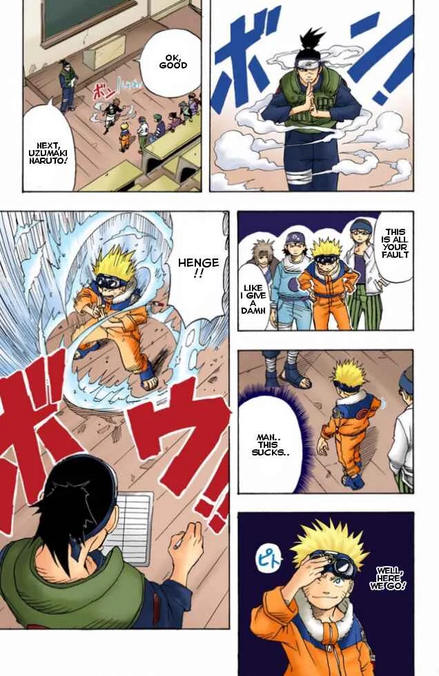 Naruto (Official Colored) Chapter 1: Naruto Uzumaki!! - Page 9