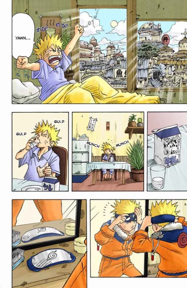 Naruto (Official Colored) Chapter 3: Sasuke Uchiha!! - Page 3
