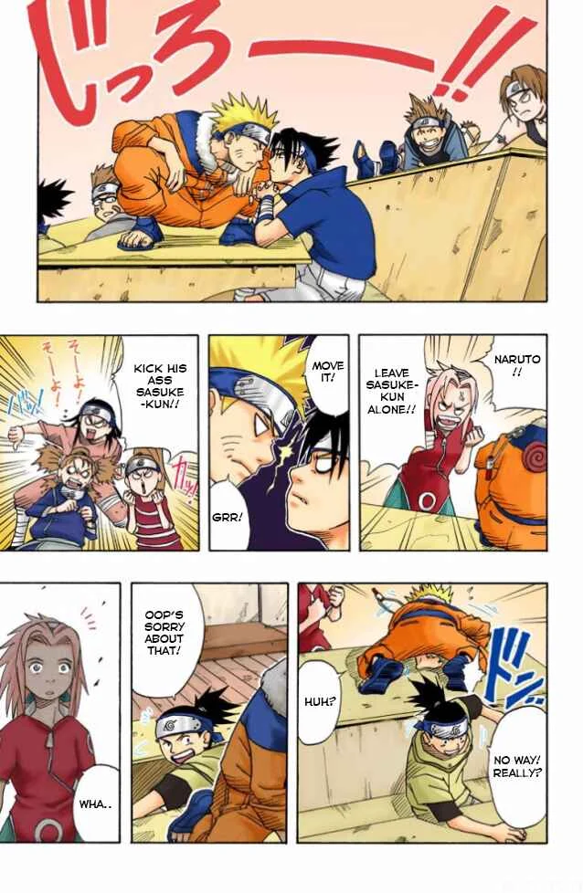 Naruto (Official Colored) Chapter 3: Sasuke Uchiha!! - Page 8