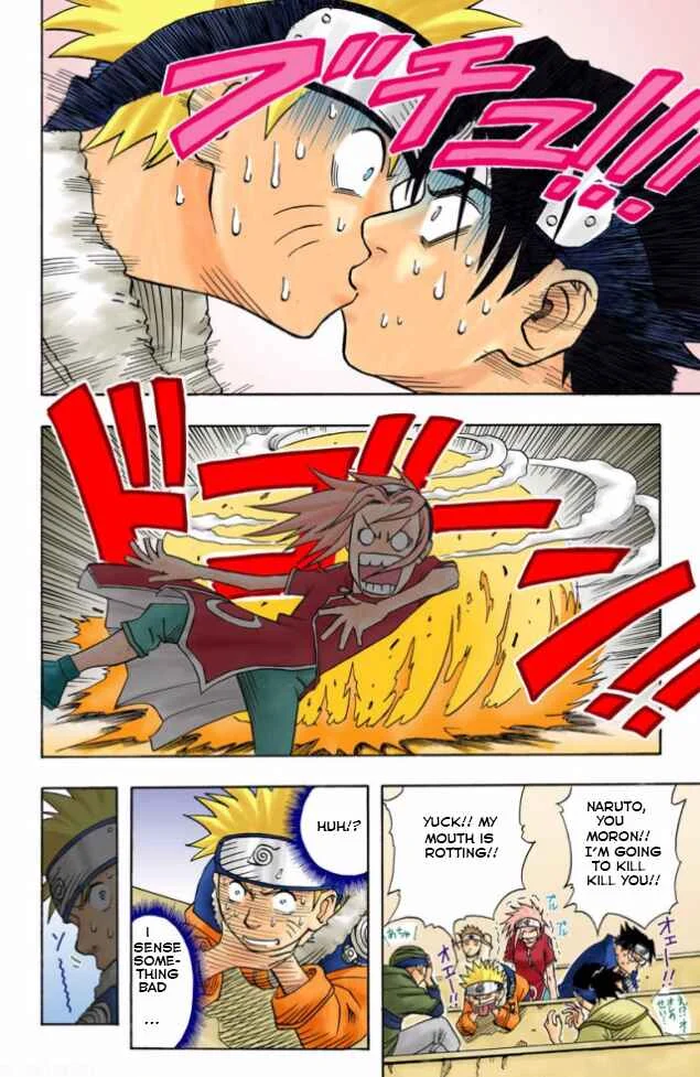 Naruto (Official Colored) Chapter 3: Sasuke Uchiha!! - Page 9