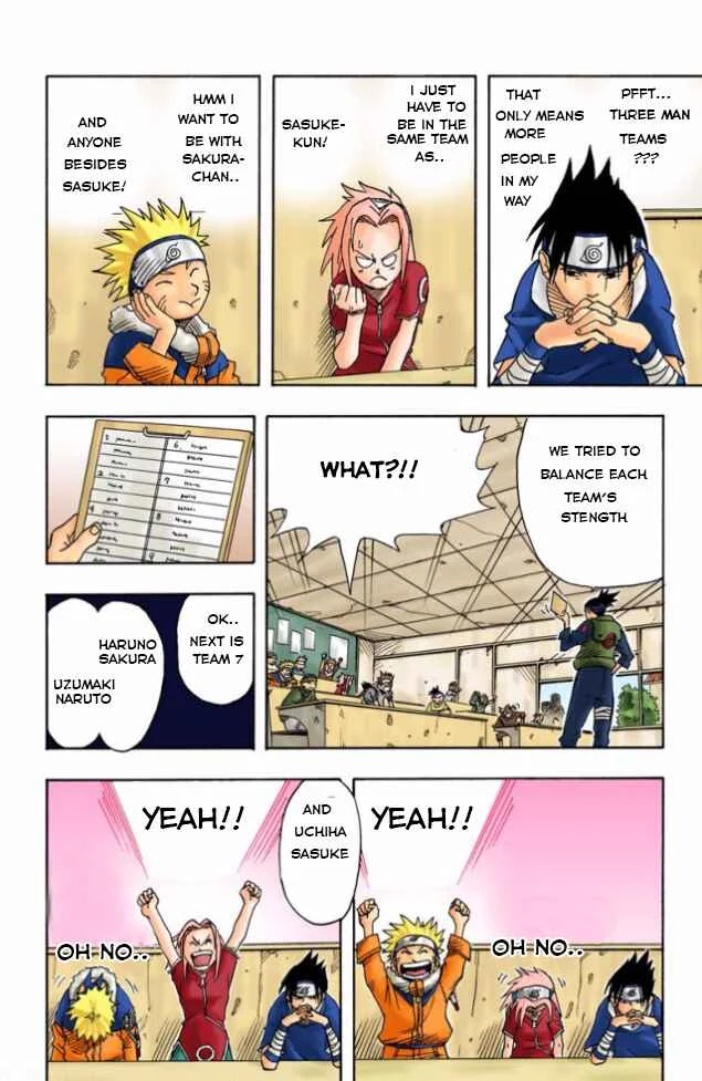 Naruto (Official Colored) Chapter 3: Sasuke Uchiha!! - Page 11