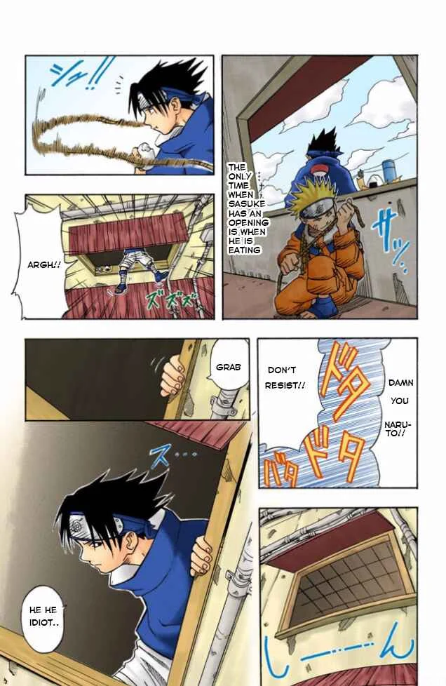 Naruto (Official Colored) Chapter 3: Sasuke Uchiha!! - Page 14