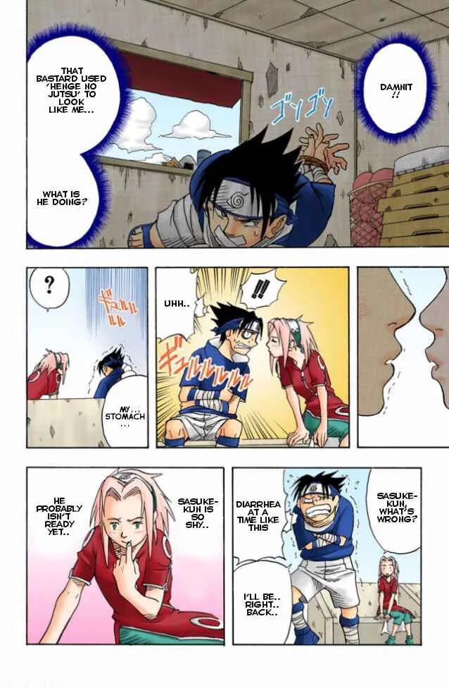 Naruto (Official Colored) Chapter 3: Sasuke Uchiha!! - Page 19