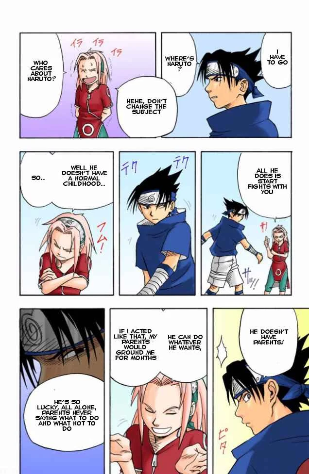 Naruto (Official Colored) Chapter 3: Sasuke Uchiha!! - Page 21