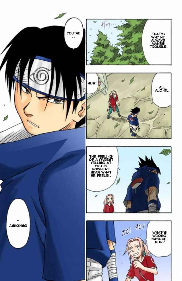 Naruto (Official Colored) Chapter 3: Sasuke Uchiha!! - Page 22