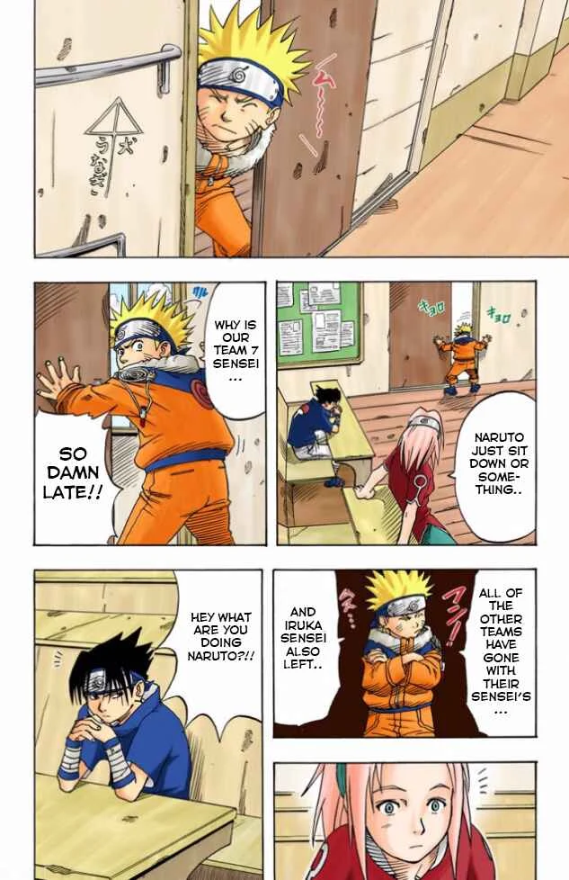 Naruto (Official Colored) Chapter 4: Kakashi Hatake!! - Page 4