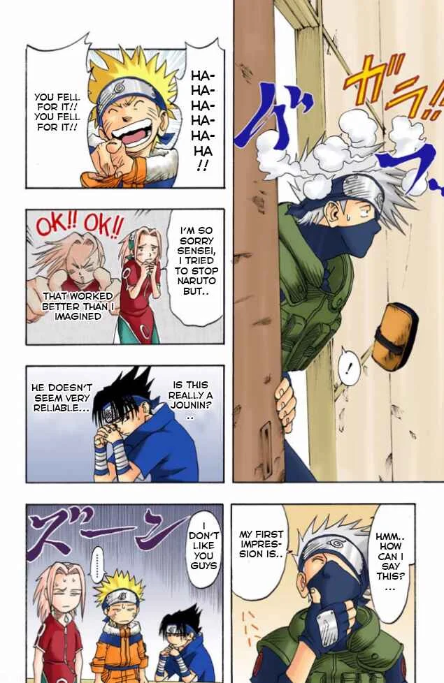 Naruto (Official Colored) Chapter 4: Kakashi Hatake!! - Page 6