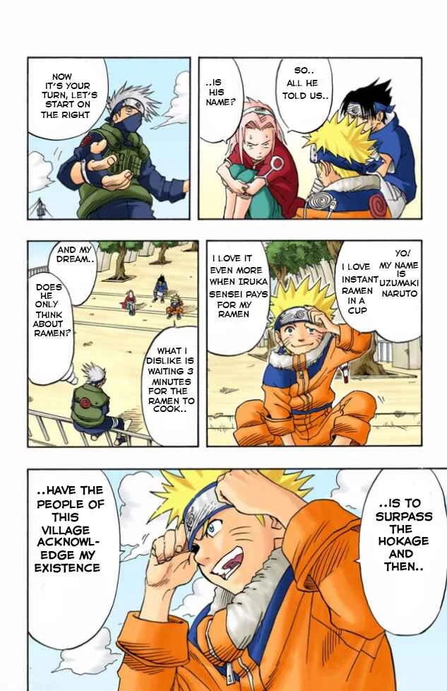 Naruto (Official Colored) Chapter 4: Kakashi Hatake!! - Page 8