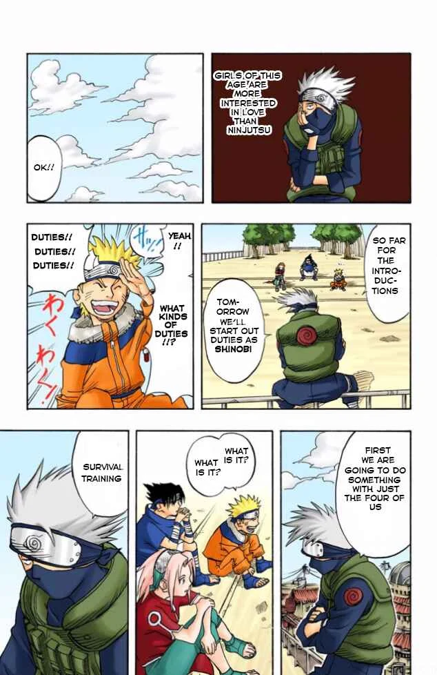 Naruto (Official Colored) Chapter 4: Kakashi Hatake!! - Page 11