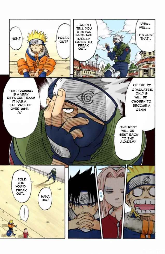 Naruto (Official Colored) Chapter 4: Kakashi Hatake!! - Page 13