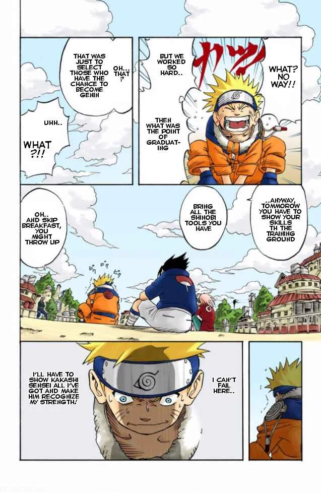 Naruto (Official Colored) Chapter 4: Kakashi Hatake!! - Page 14