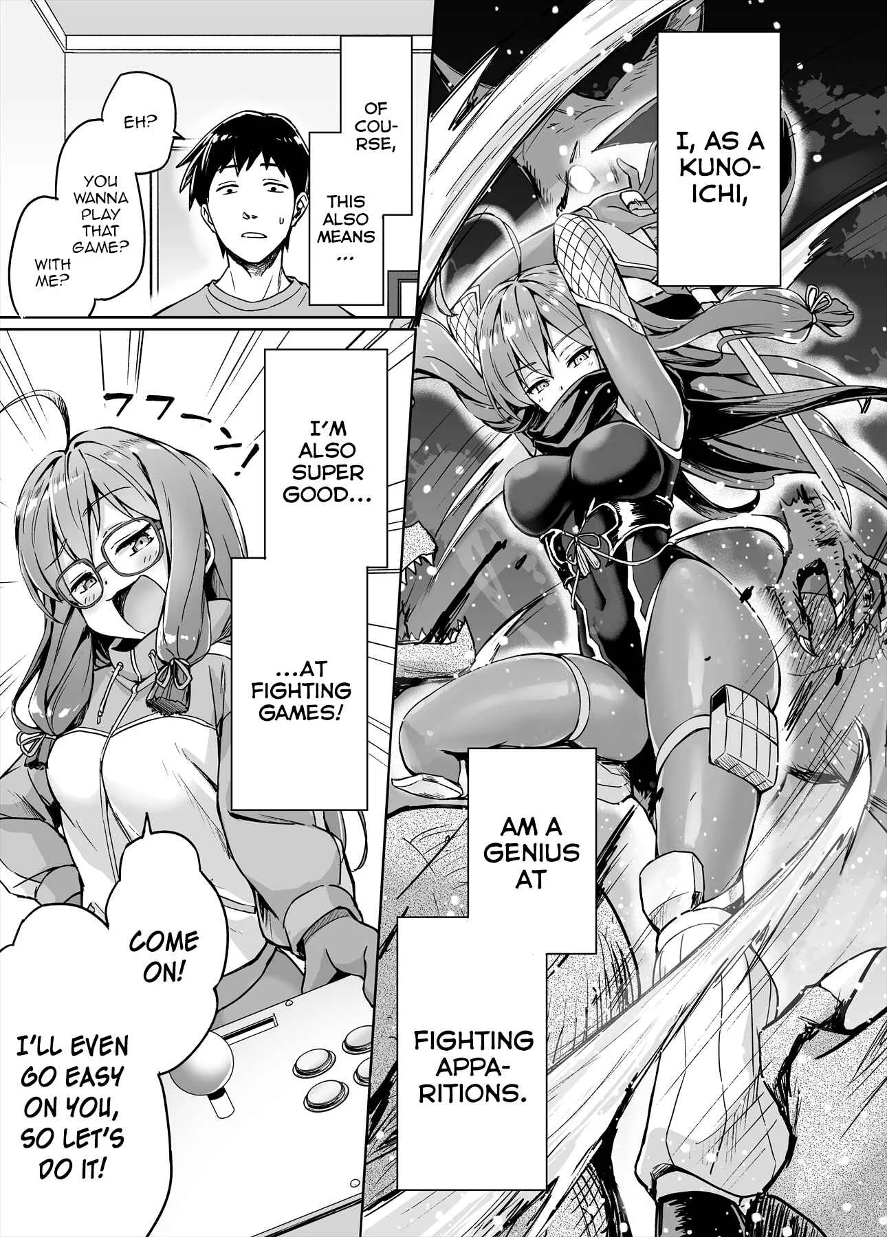 NEET de Otaku na Kunoichi to naze ka Dousei hajimemashita Chapter 3: The First Battle - Page 1