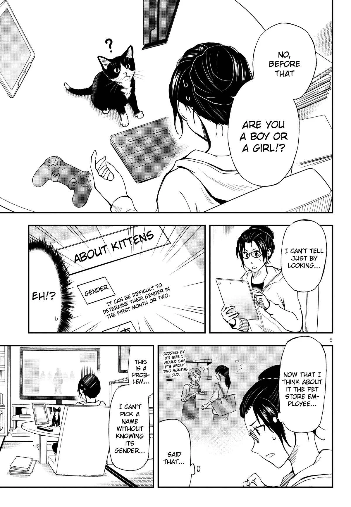 Neko Gurashi no Gamer-san Chapter 3: Male/female panic - Page 9