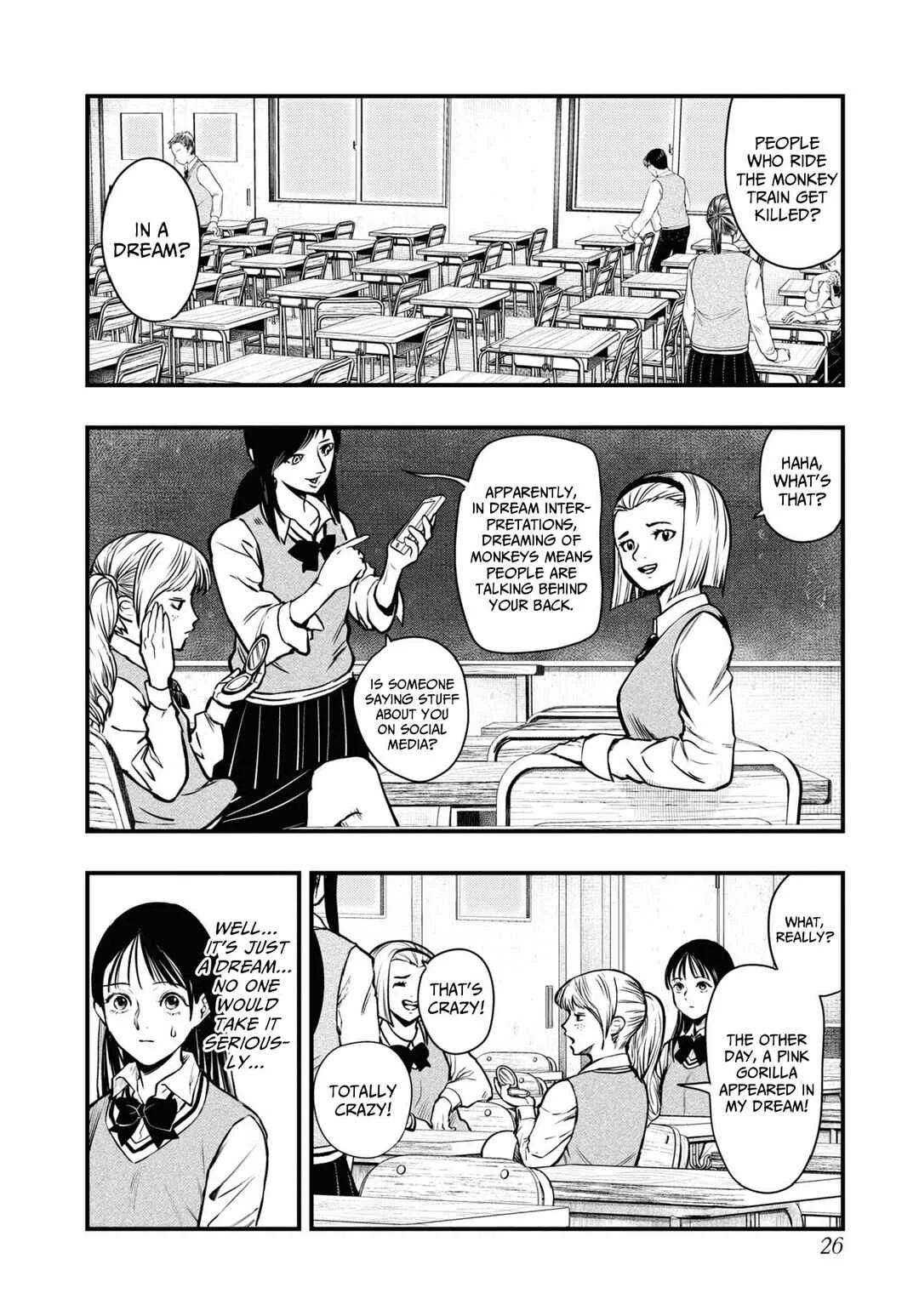 Net Keijiban Hyakumonogatari ~Toshi Densetsu Comic Kaidanshuu~ Chapter 1: Monkey Dream (Shimizu Aki) - Page 26