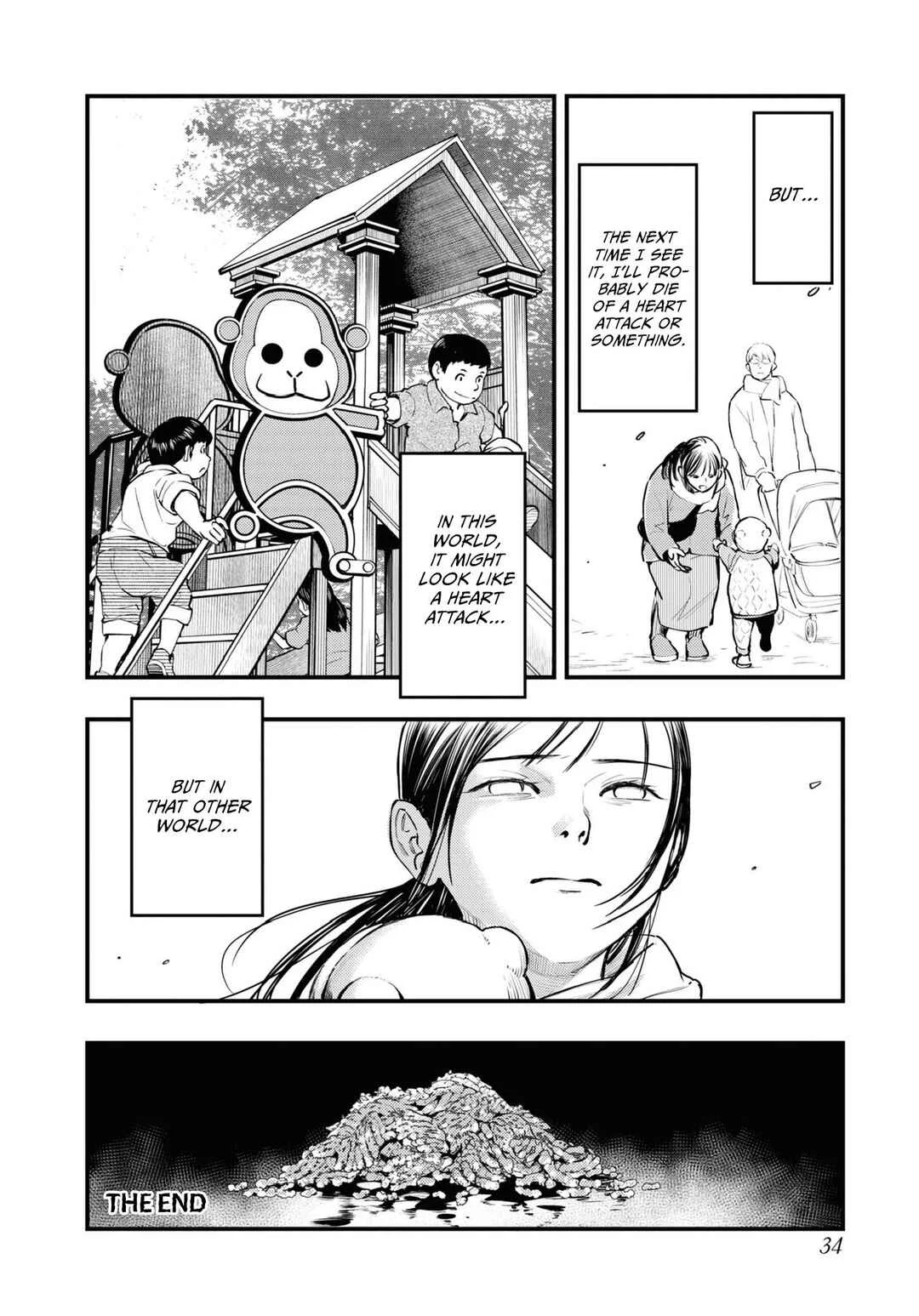 Net Keijiban Hyakumonogatari ~Toshi Densetsu Comic Kaidanshuu~ Chapter 1: Monkey Dream (Shimizu Aki) - Page 34