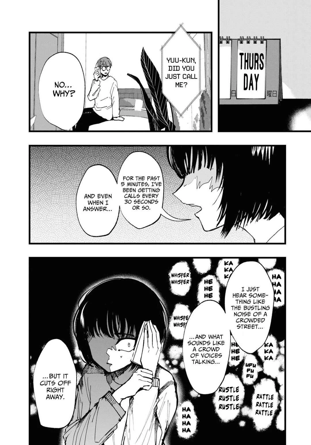 Net Keijiban Hyakumonogatari ~Toshi Densetsu Comic Kaidanshuu~ Chapter 4: Rinfone (Tsutsui Itsuki) - Page 14