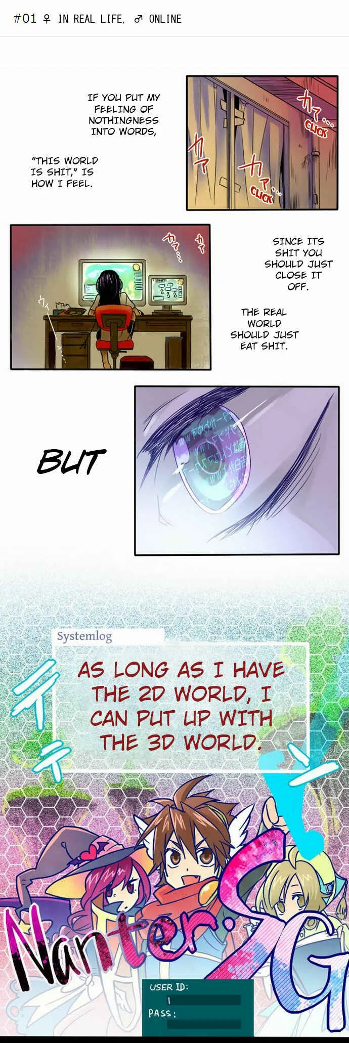 Netojuu no Susume Chapter 1: ♀ IN REAL LIFE, ♂ ONLINE - Page 1