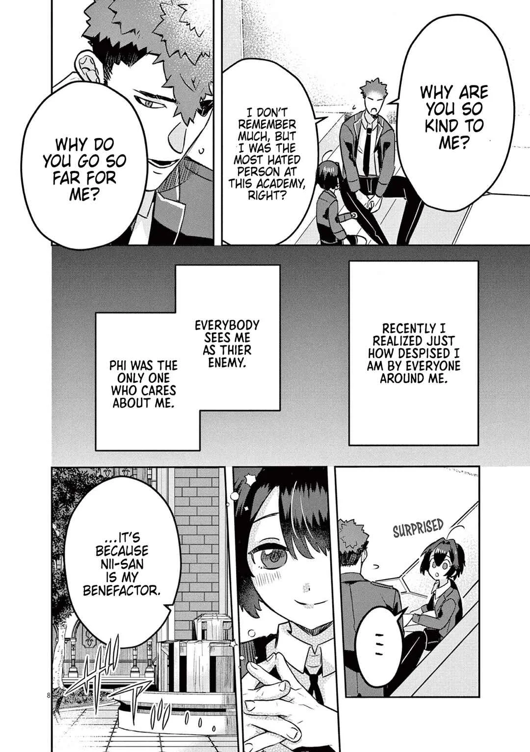 Nichiasa Suki no Otaku ga Akuyaku Seito ni Tenseishita Kekka, Hametsu Flag ga Houkaishiteiku Ken ni Tsuite Chapter 3: Nii-san is a Hero!! - Page 8