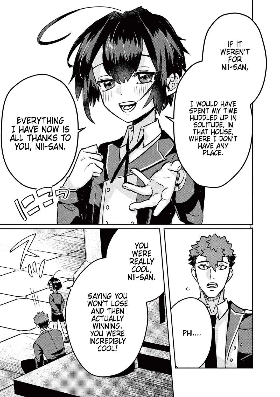 Nichiasa Suki no Otaku ga Akuyaku Seito ni Tenseishita Kekka, Hametsu Flag ga Houkaishiteiku Ken ni Tsuite Chapter 3: Nii-san is a Hero!! - Page 11