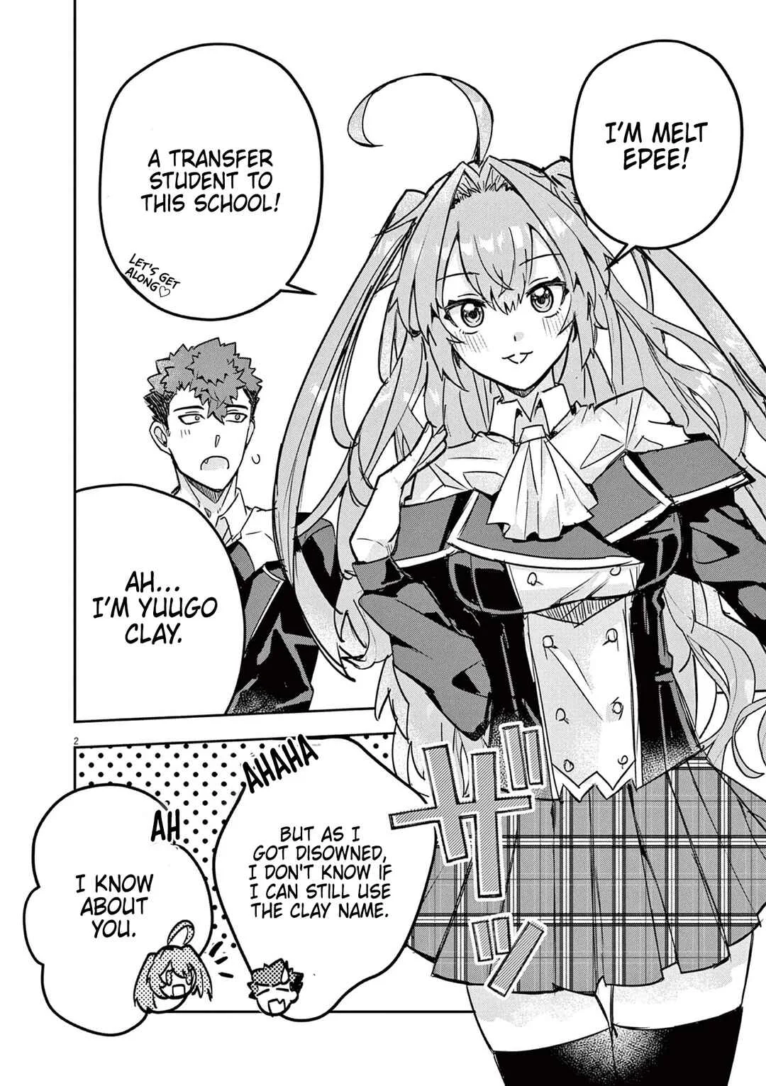 Nichiasa Suki no Otaku ga Akuyaku Seito ni Tenseishita Kekka, Hametsu Flag ga Houkaishiteiku Ken ni Tsuite Chapter 4: Melt Epee's Radiant Smile! - Page 2