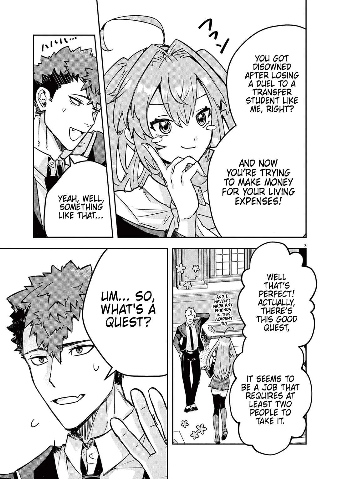 Nichiasa Suki no Otaku ga Akuyaku Seito ni Tenseishita Kekka, Hametsu Flag ga Houkaishiteiku Ken ni Tsuite Chapter 4: Melt Epee's Radiant Smile! - Page 3