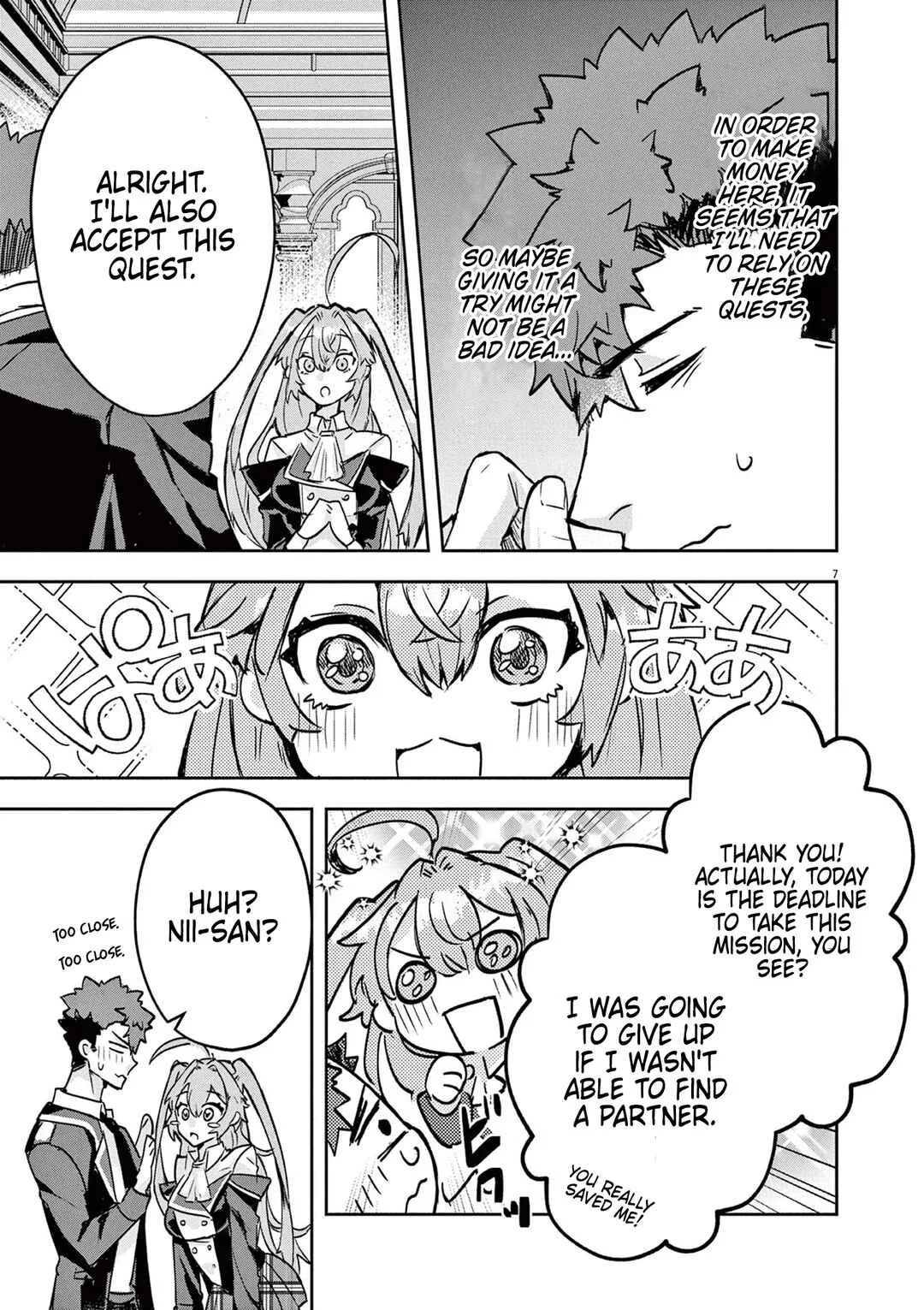 Nichiasa Suki no Otaku ga Akuyaku Seito ni Tenseishita Kekka, Hametsu Flag ga Houkaishiteiku Ken ni Tsuite Chapter 4: Melt Epee's Radiant Smile! - Page 7