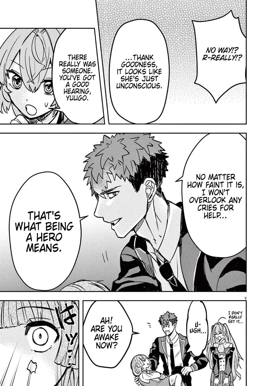 Nichiasa Suki no Otaku ga Akuyaku Seito ni Tenseishita Kekka, Hametsu Flag ga Houkaishiteiku Ken ni Tsuite Chapter 5: Reincarnated Hero, Magical Girl, and Crab Noble - Page 9