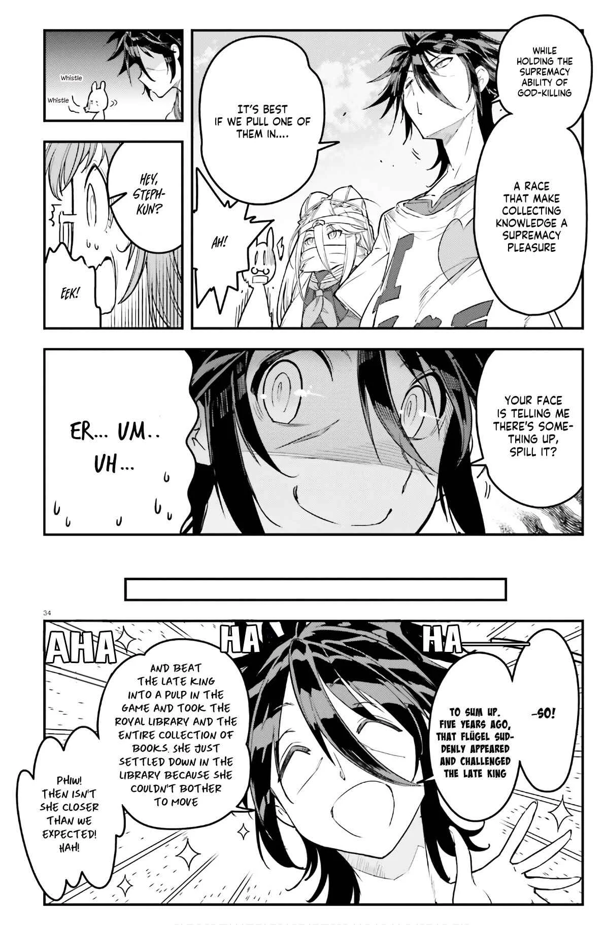 No Game No Life - Dai-2 Shou - Toubu Rengou-hen Chapter 2: Although you're a steph - Page 35