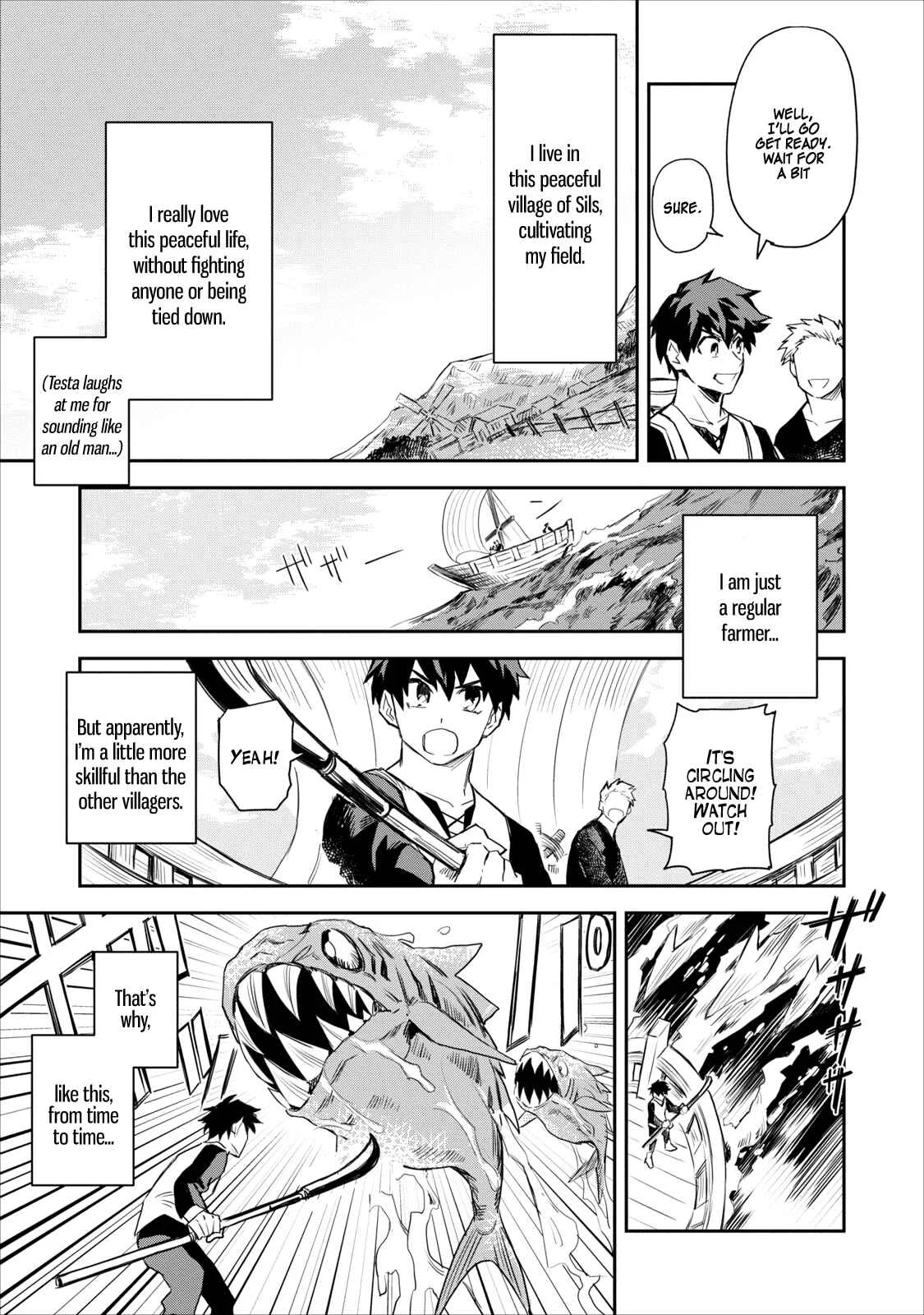 Noumin Kanren no Skill bakka Agetetara Nazeka Tsuyoku Natta. Chapter 1 - Page 3