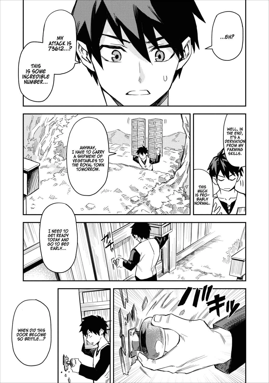 Noumin Kanren no Skill bakka Agetetara Nazeka Tsuyoku Natta. Chapter 1 - Page 8