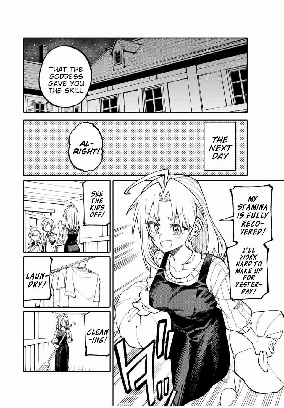 Okaasan Boukensha, Login Bonus de Skill "Shufu" ni Mezamemashita. Shuuichi Moraeru Chirashi de Boukensha Seikatsu Ganbarimasu! Chapter 2: Skill Research! - Page 12