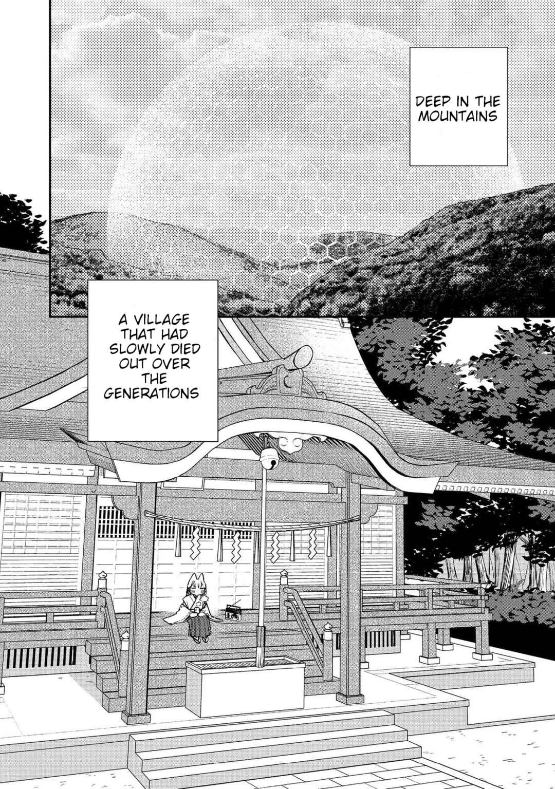 Okitsune-sama ni Onegai! ~Haison ni Nokotteta Kami-sama ga Fantasy-ka Shita Gendaishakai ni Hourikomaretara Saikyou Datta~ Chapter 1 - Page 2