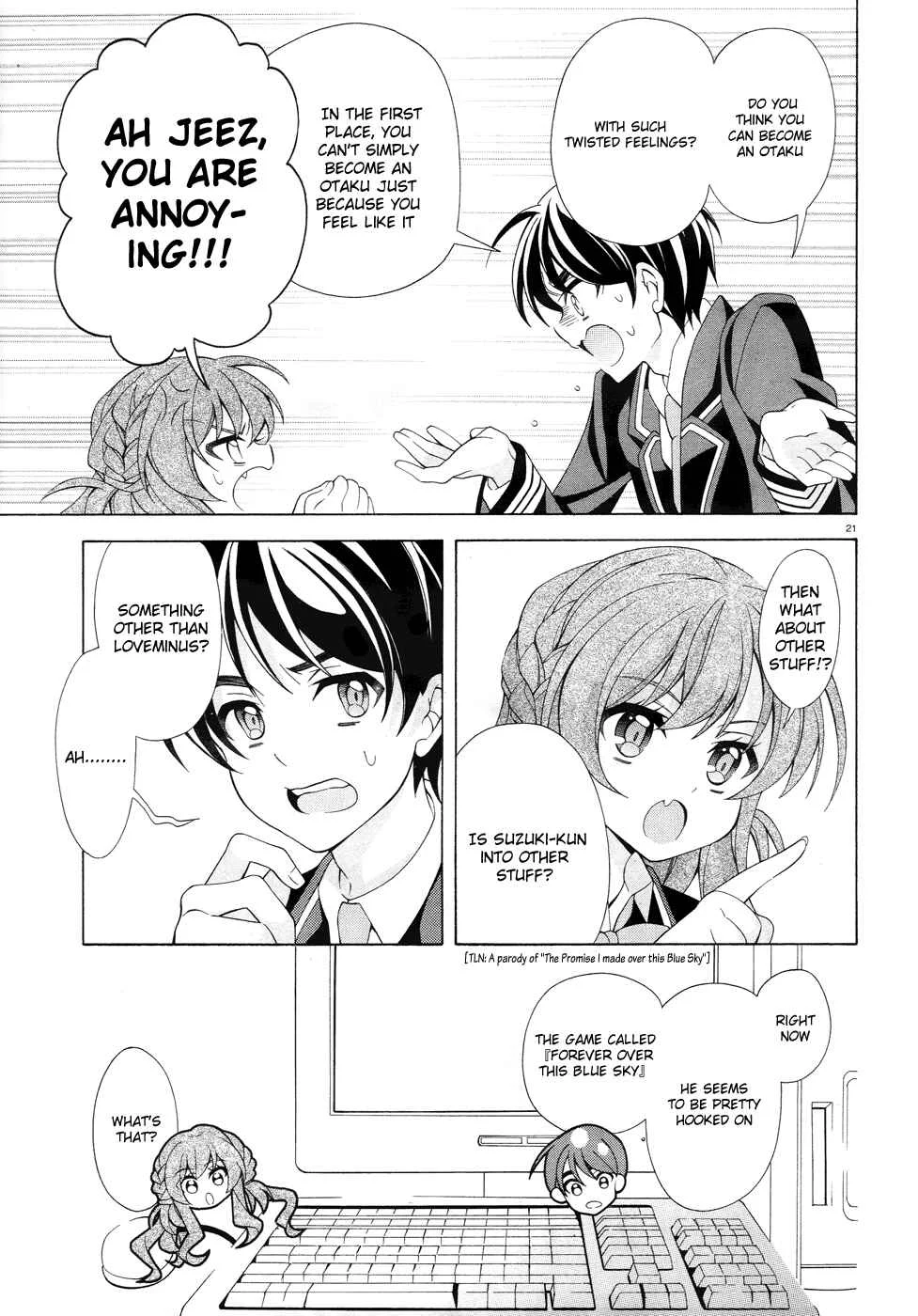 Omae o Otaku ni Shiteyaru kara, Ore o Riajuu ni Shitekure! Chapter 2: Pact 2 - Because I'm Going to Become an Otaku - Page 22