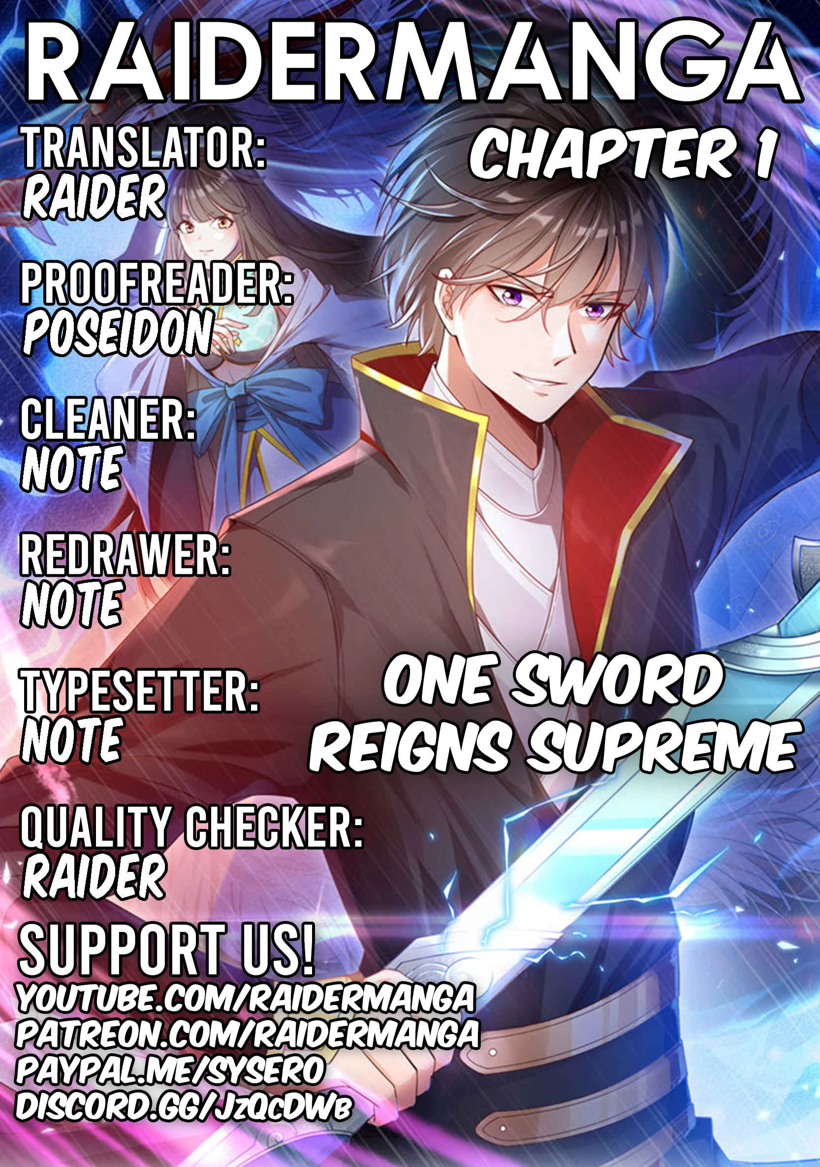 One Sword Reigns Supreme Chapter 1 - Page 1