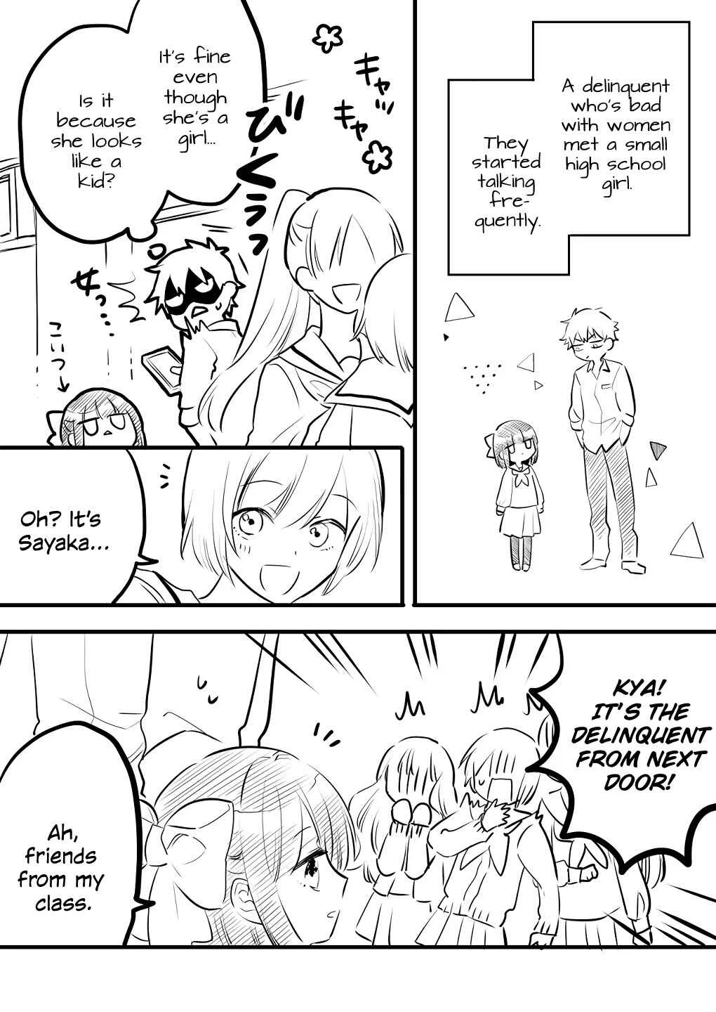 Onna ga Nigate na Yankee to Shoujo no Hanashi Chapter 1 - Page 9