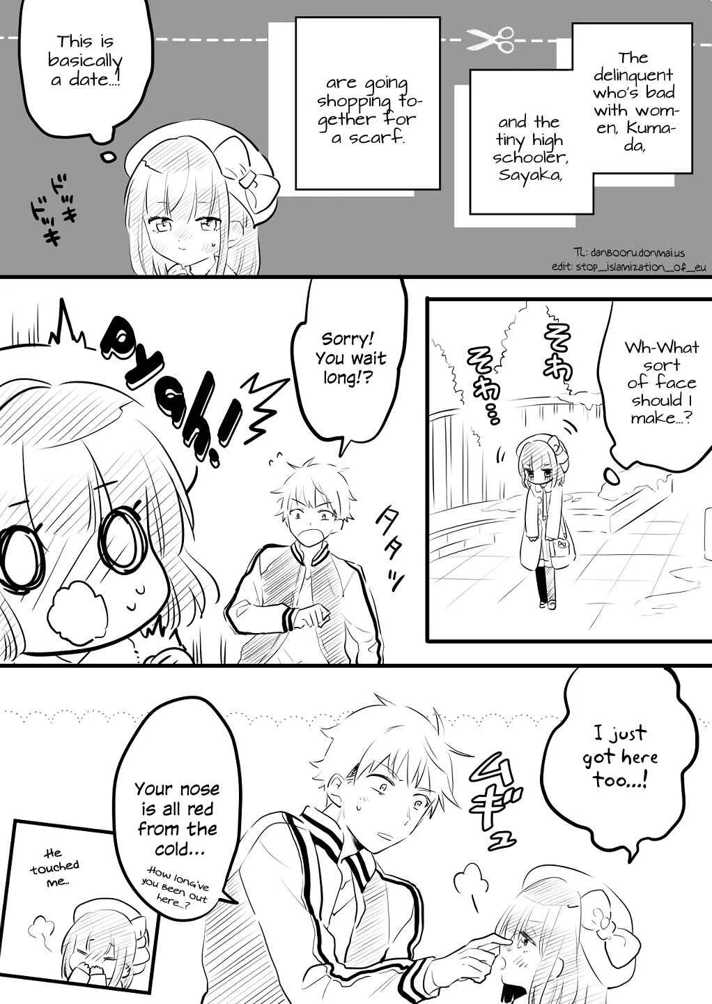 Onna ga Nigate na Yankee to Shoujo no Hanashi Chapter 4 - Page 1