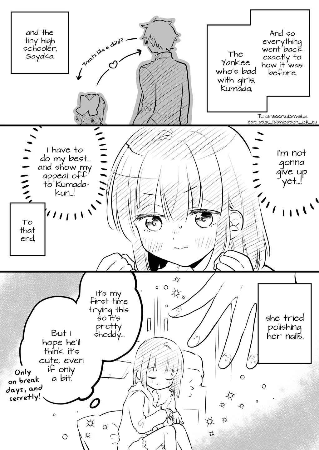 Onna ga Nigate na Yankee to Shoujo no Hanashi Chapter 5 - Page 1