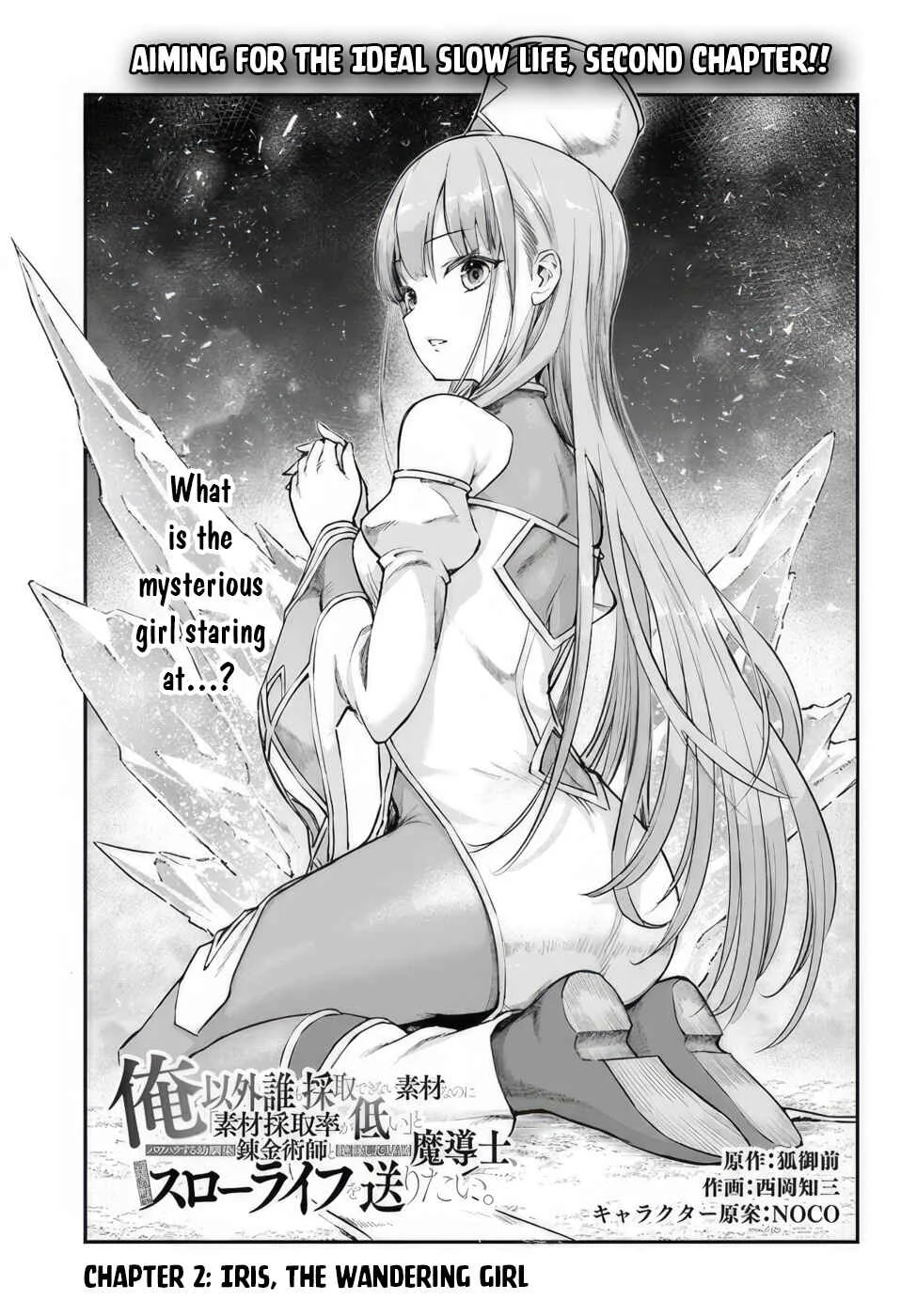 Ore Igai Dare mo Saishu Dekinai Sozai na no ni "Sozai Saishuritsu ga Hikui" to Pawahara suru Osananajimi Renkinjutsushi to Zetsuen shita Senzoku Madoushi, Henkyou no Machi de Slow Life wo Okuritai. Chapter 2: Iris, The Wandering girl - Page 1