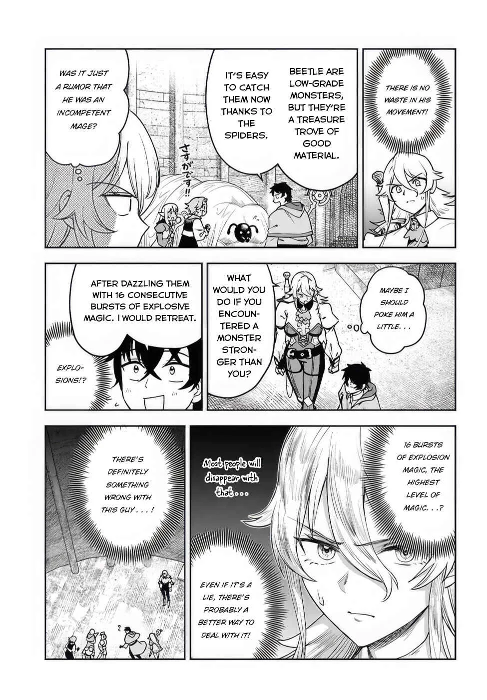 Ore Igai Dare mo Saishu Dekinai Sozai na no ni "Sozai Saishuritsu ga Hikui" to Pawahara suru Osananajimi Renkinjutsushi to Zetsuen shita Senzoku Madoushi, Henkyou no Machi de Slow Life wo Okuritai. Chapter 4: Trials of the Guild master, Part I. - Page 17